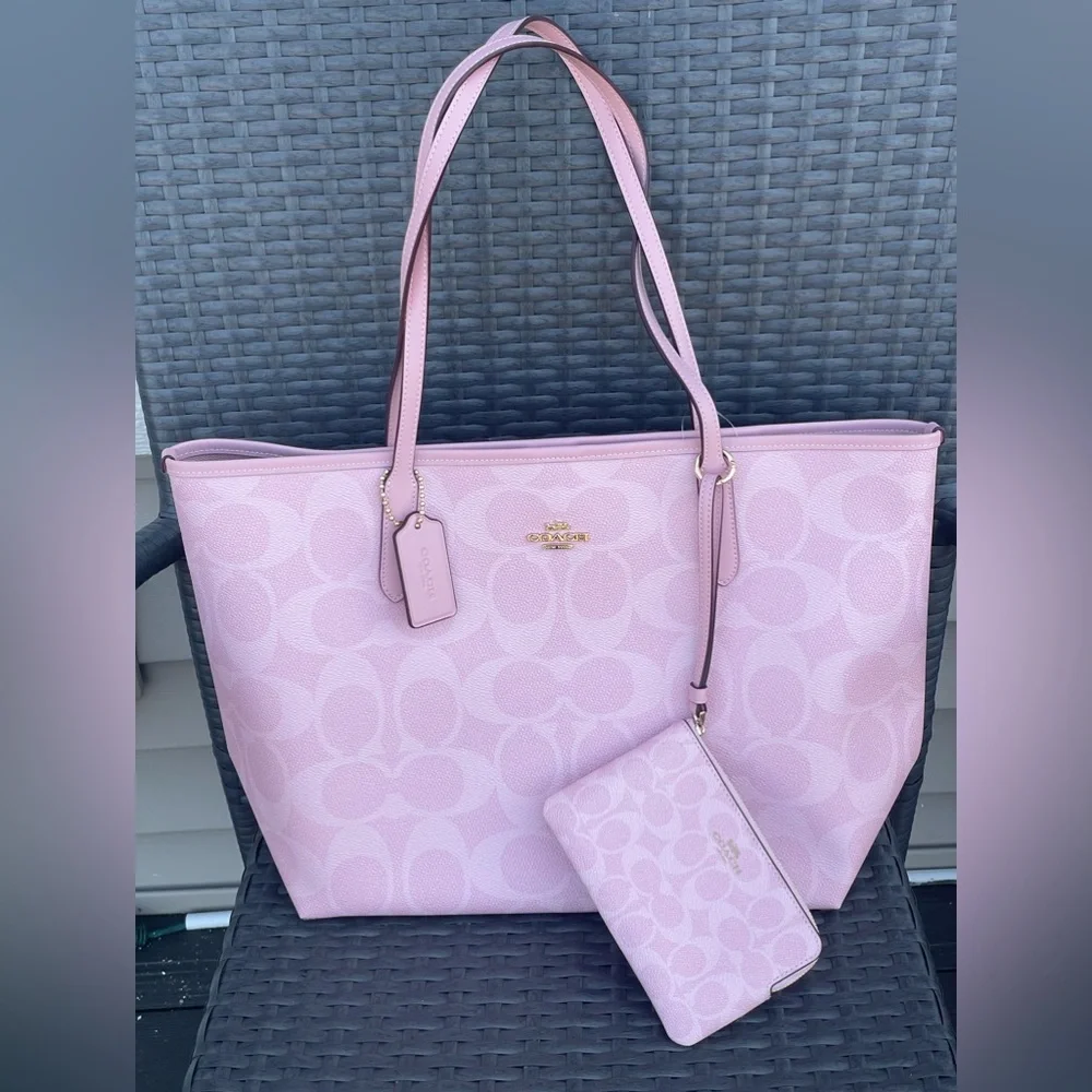Coach | Bags | Nwt2pcs Coach Large City Tote In Signaturecal49and